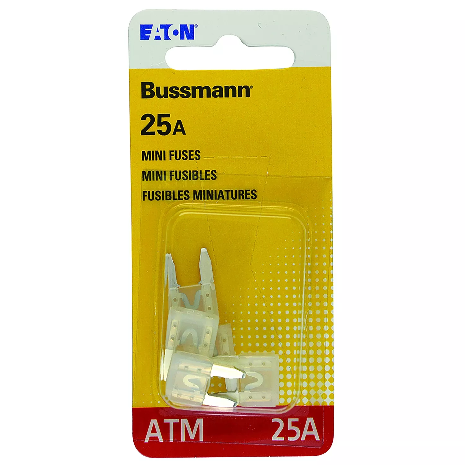 Automotive Fuses, Mini Blade, Clear, 25-amp, 5-pk.