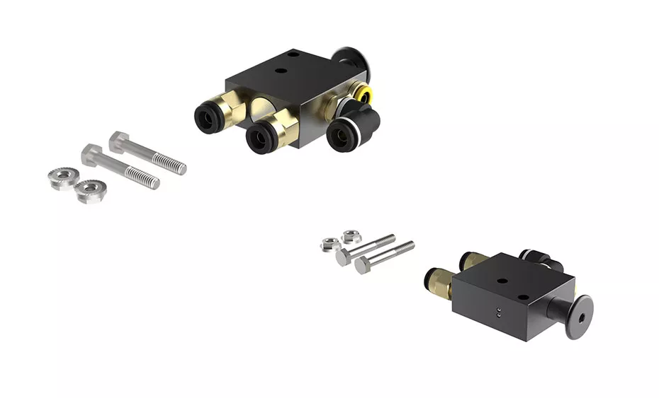 B2400-B63 |1/4" NPT Cartridge Slide Pin Combination Valve with Remote Reset, with Tubing and Fastene