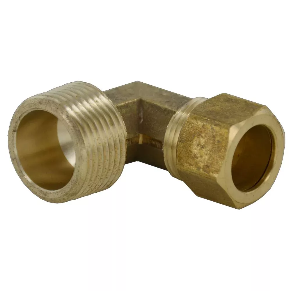 Brass Compression Elbow - 5/8 Compression x 3/4 MPT