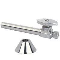 BrassCraft CS41BXC1 Stop Valve, 1/2 x 3/8 in Connection, Sweat x Compression, 125 psi Pressure, Brass Body, 6.59 in L