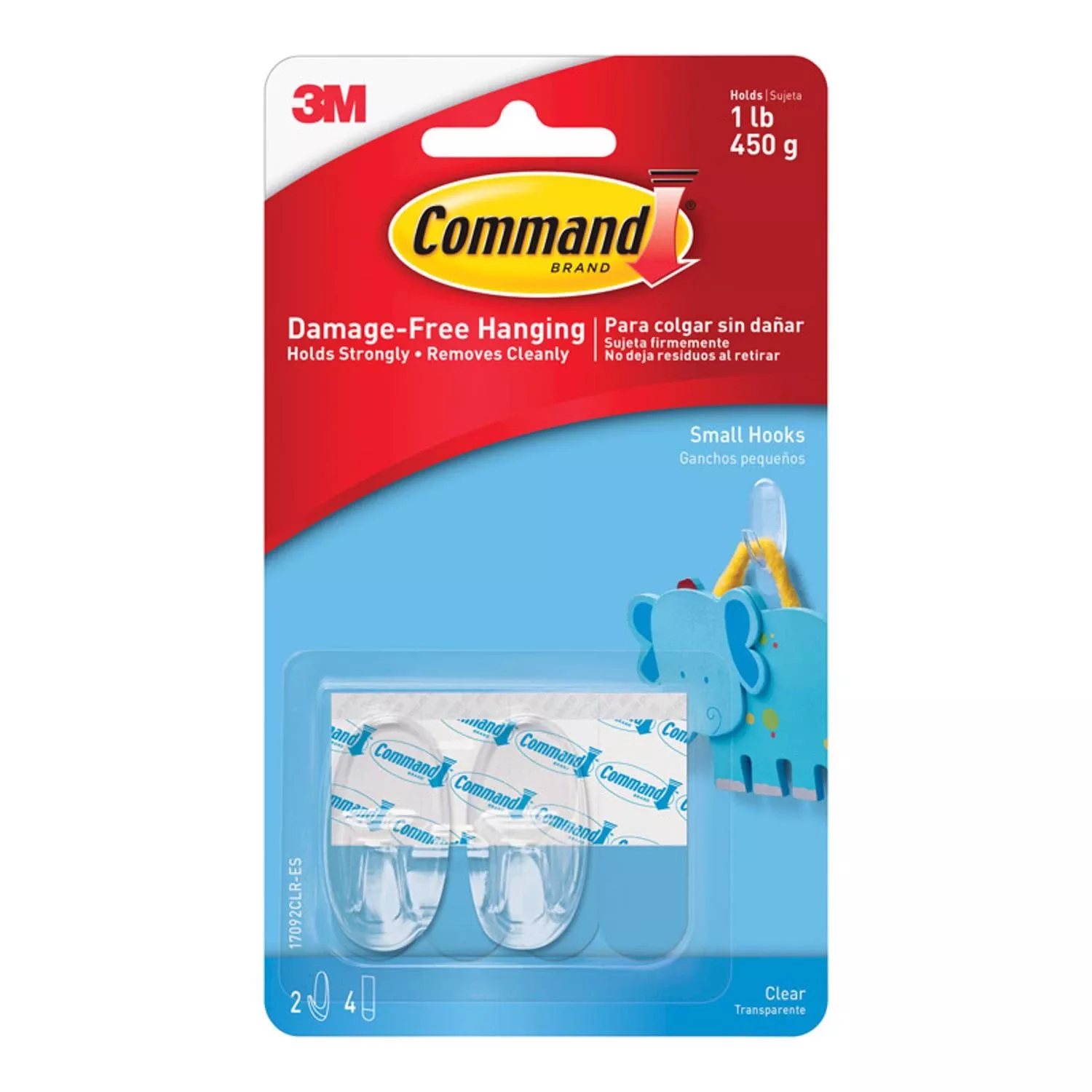 Clear Small Hooks - 2pk