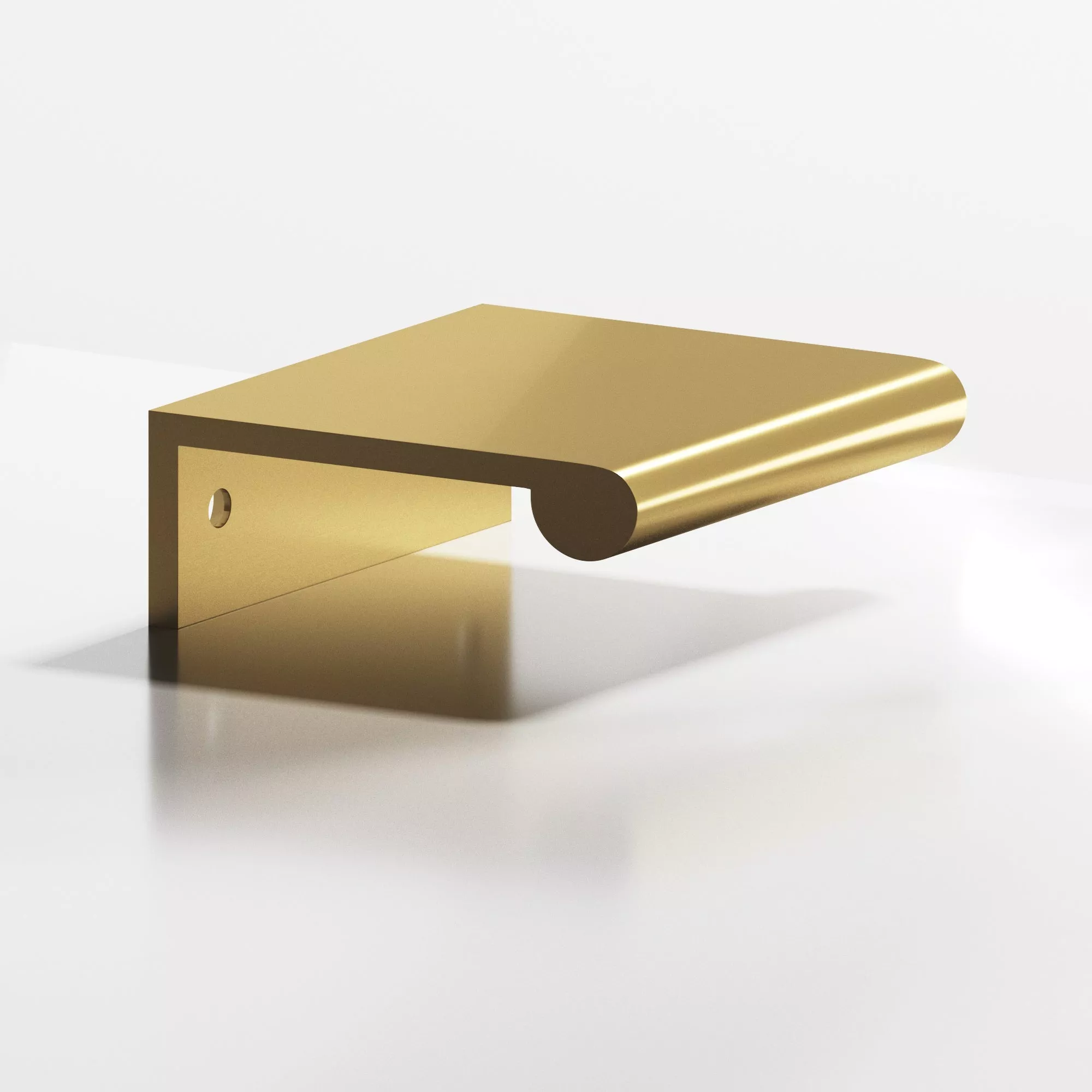 Colonial Bronze 70064 700 Series 6″ Center to Center Round Lip Edge Pull Satin Brass Finish