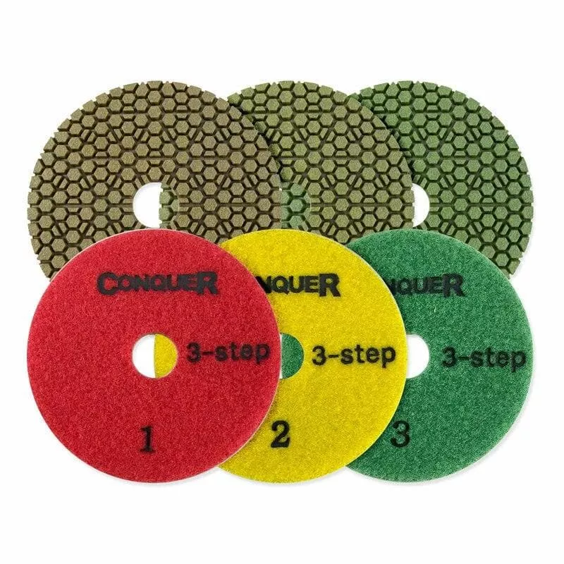 Conquer 3-Step Polishing Pads