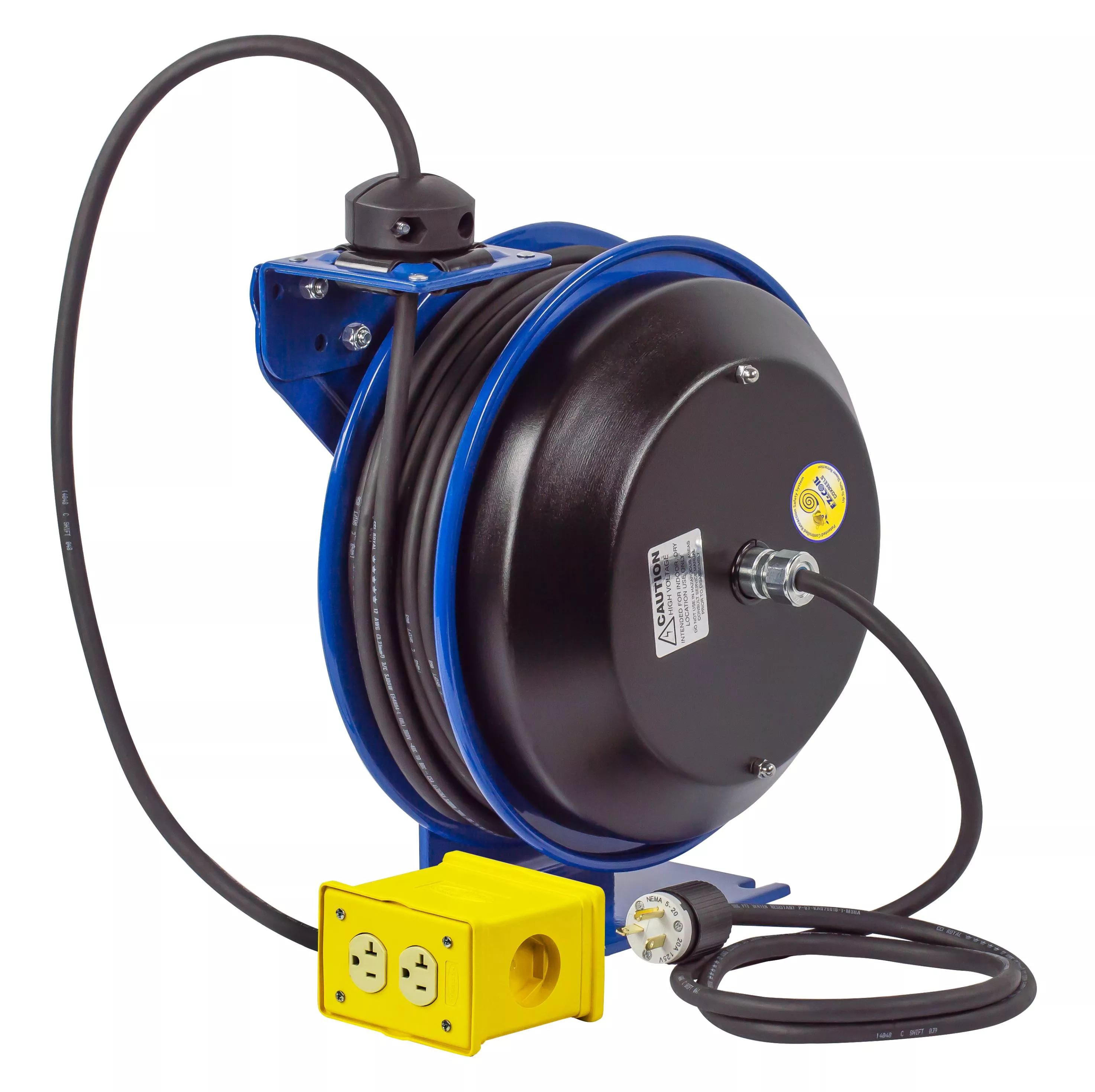 Coxreels EZ-PC13-5012-B Safety System Spring Driven Cord Reel 50ft Quad Rec