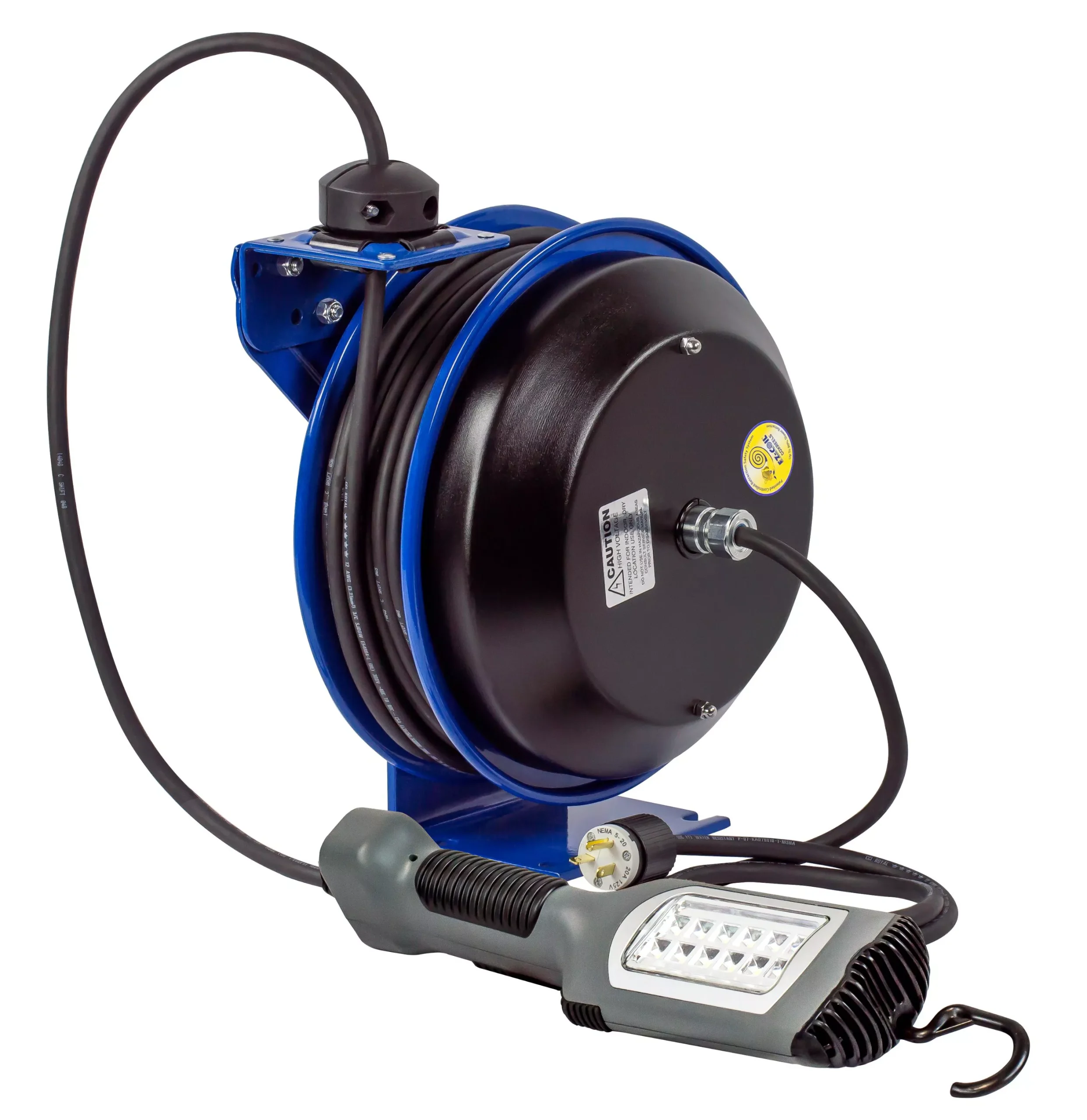 Coxreels EZ-PC13-5016-K Safety System Spring Driven Cord Reel 50ft LED Light