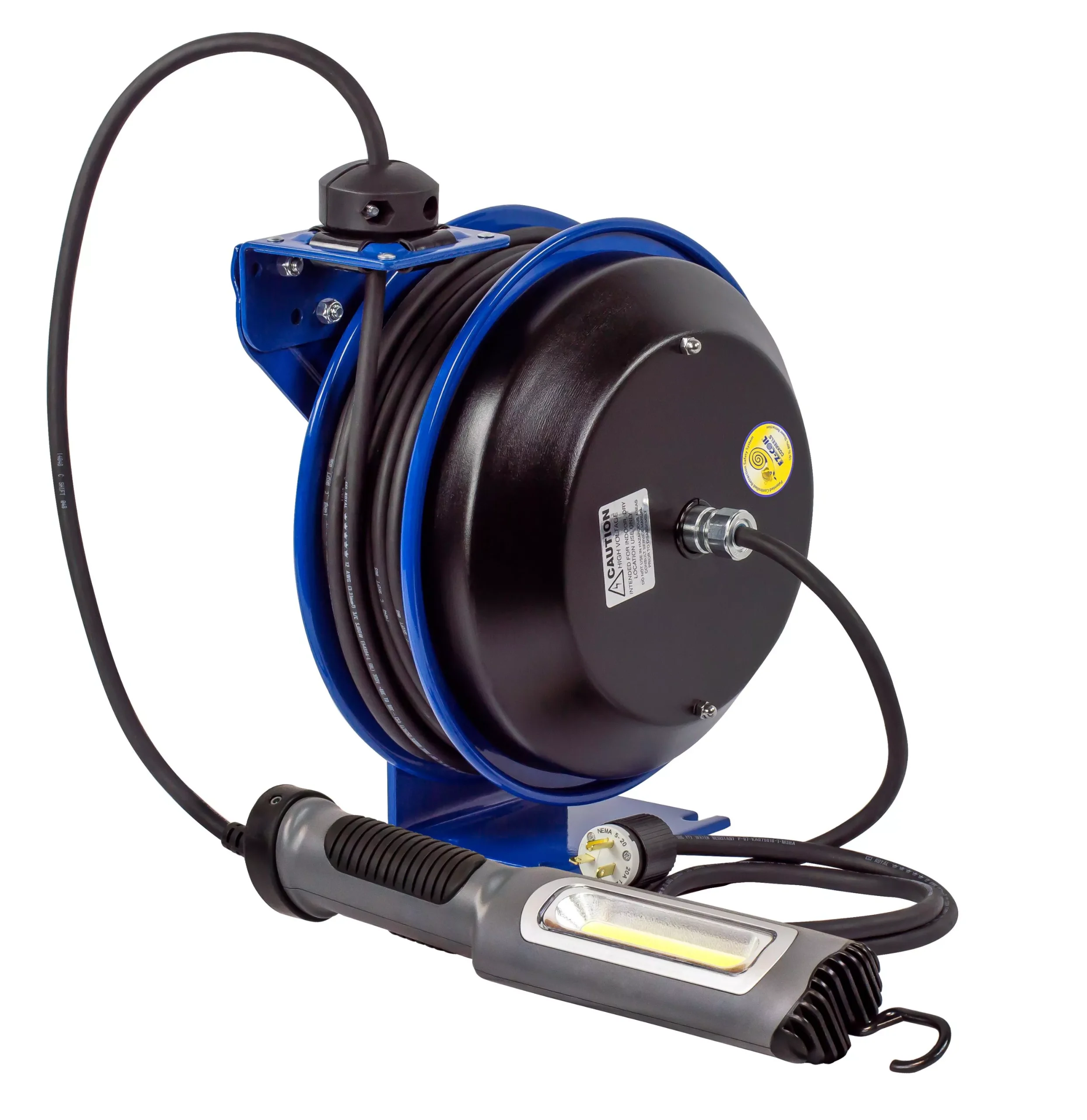 Coxreels EZ-PC13-5016-M Safety System Spring Driven Cord Reel 50ft LED Light