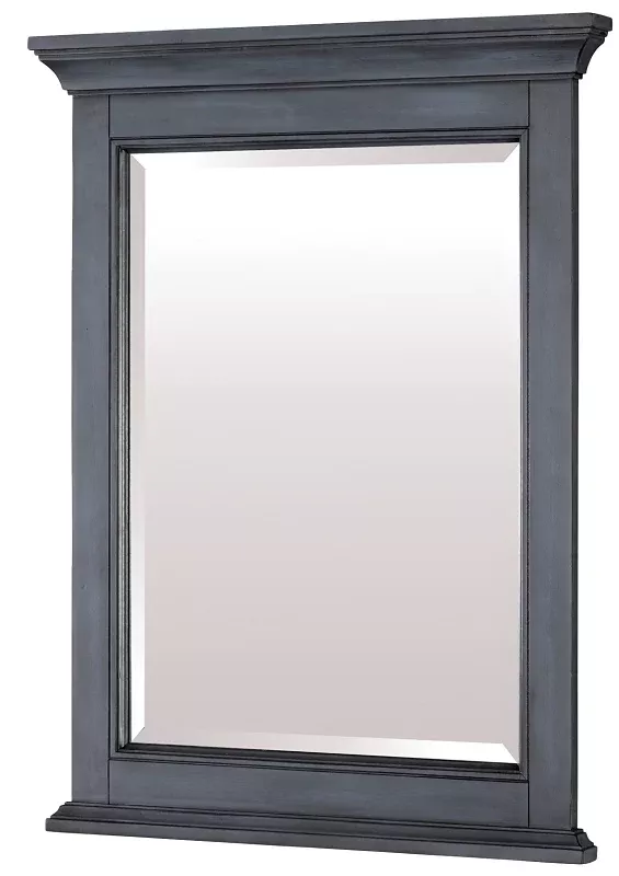 Craft + Main Brantley BABM2432 Series Framed Mirror, Harbor Blue Frame, Rectangular, 24 in W, 32 in H, Wood Frame