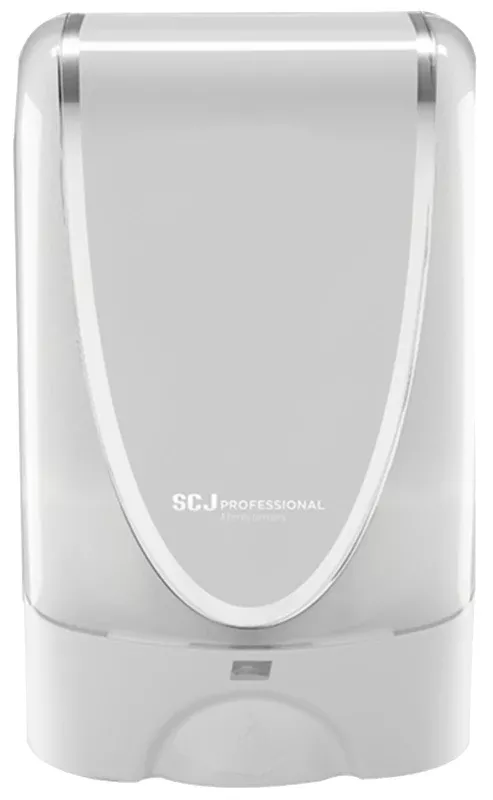 deb TF Ultra TF2WHI Soap/Sanitizer Dispenser, 1.2 L Capacity, Plastic, Chrome/White, Glossy, Automatic, Wall Mounting