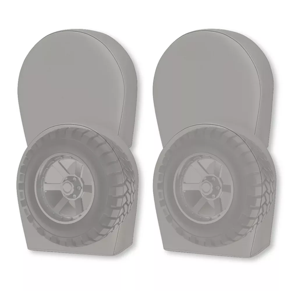 Deluxe tire/wheel covers fits tire 30.5"- 33.5" Dia. for RV's, Travel Trailers, Toy Haulers, 5th wheel trailers, Truck, Van, SUV (Set of 4)