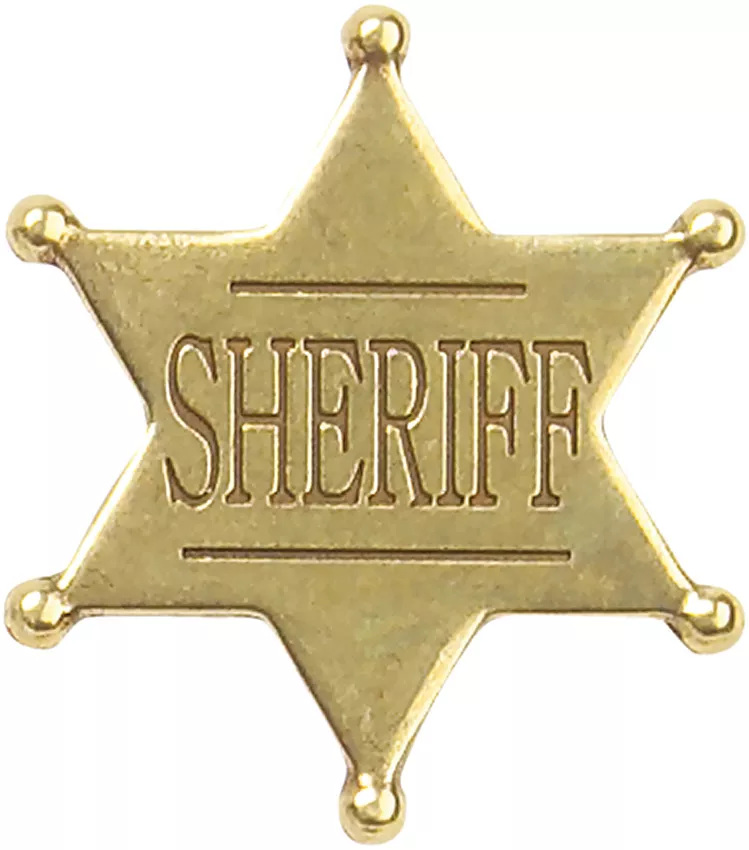 Deluxe Western Sheriff Badge