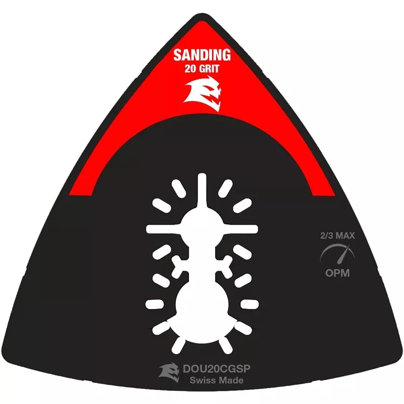 Diablo DOU20CGSP Oscillating Sanding Plate, 20 Grit, Carbide Abrasive