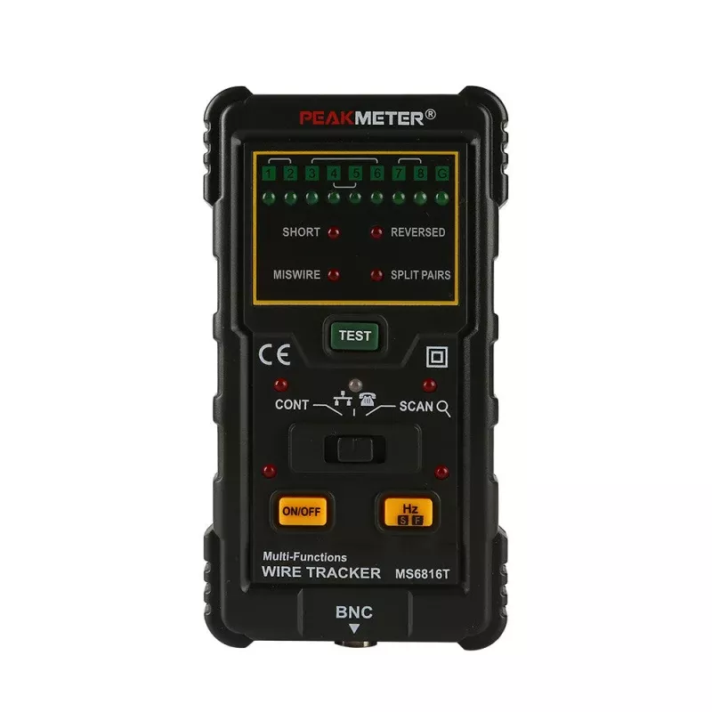 [Discontinued] PEAKMETER MS6816 RJ45 RJ11 Network Cable Wire Tracker Telephone Line Tester CAT5