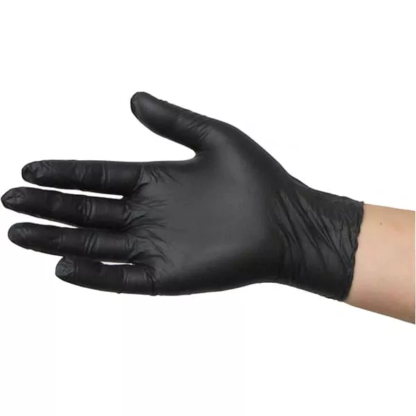 Disposable Nitrile Spray Gloves Black 100Pk BoxSize M