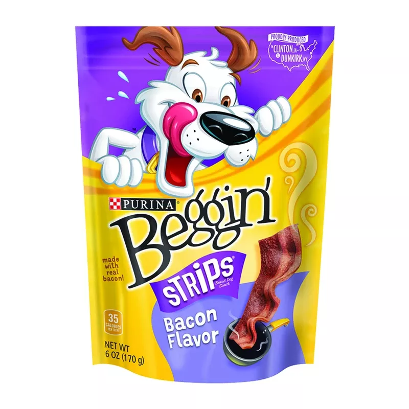 Dog Treats, Bacon, 25 Oz. Pouch