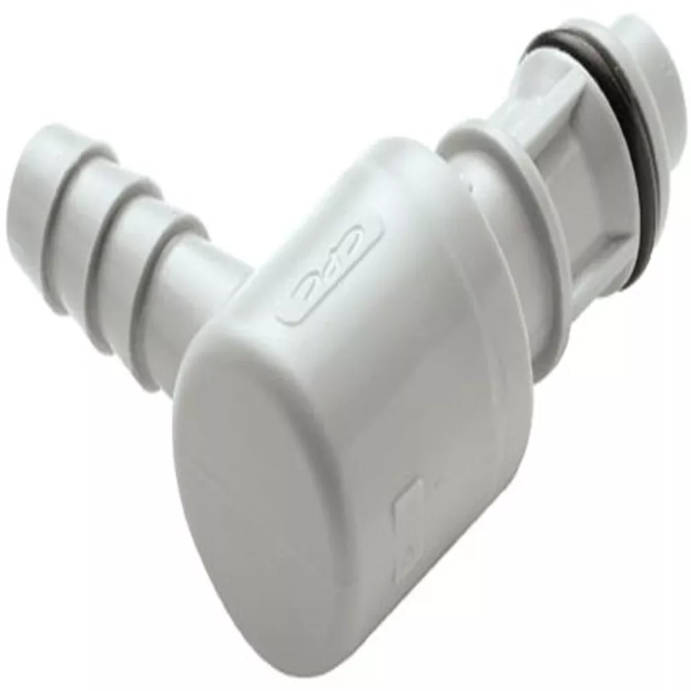 EFC23612 Non-Valved Hose Barb Elbow Coupling Insert 3/8 ID Barb