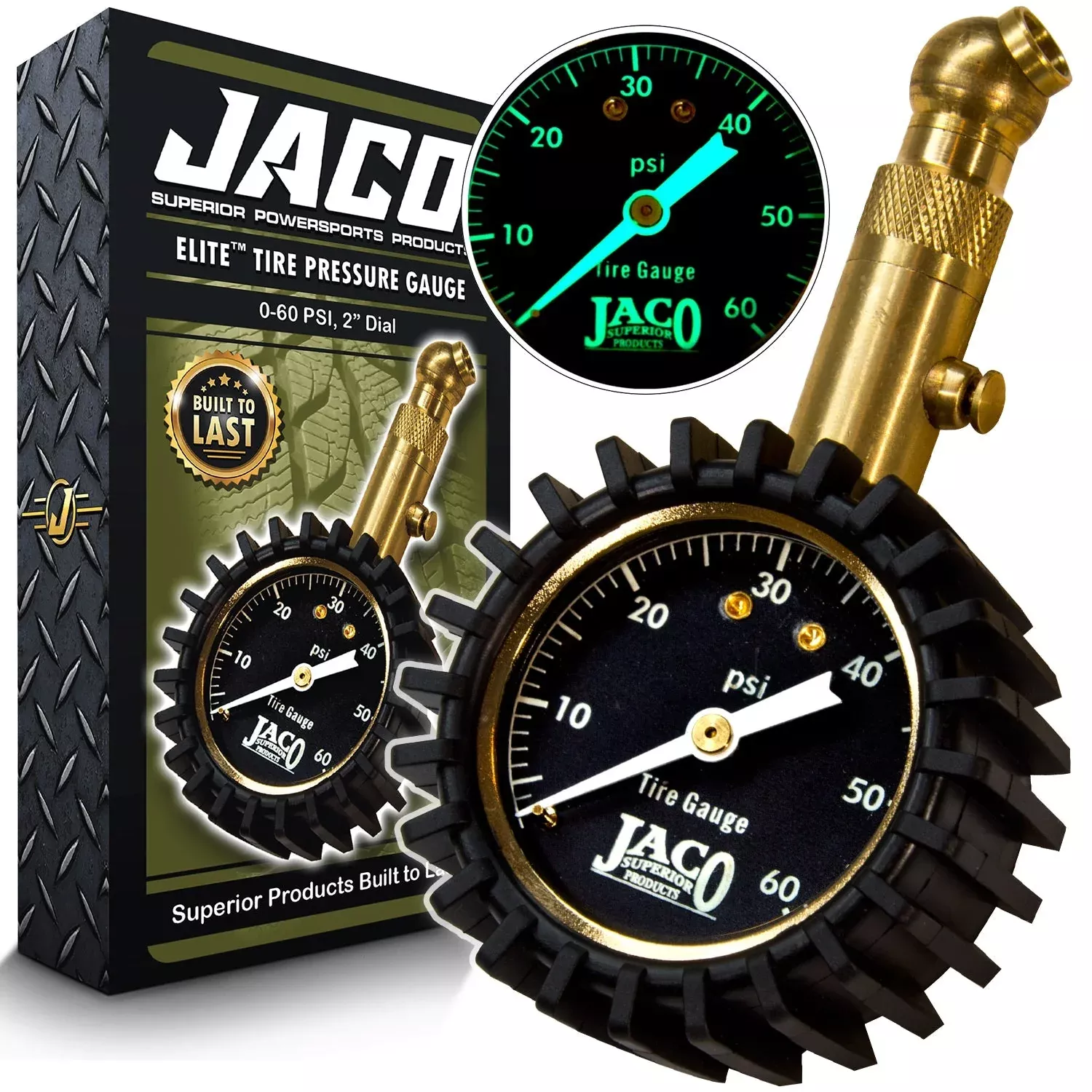 Elite Tire Pressure Gauge - 60 PSI