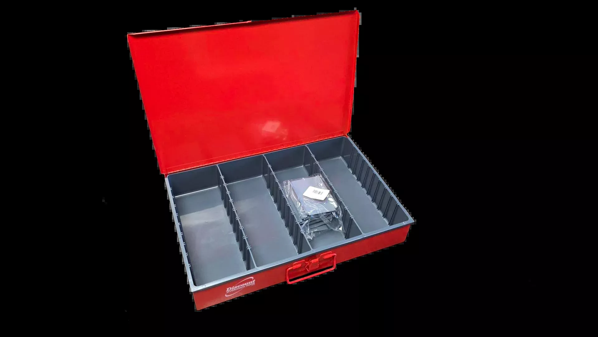 Empty Steel Compartment Box (With Adjustable Dividers)