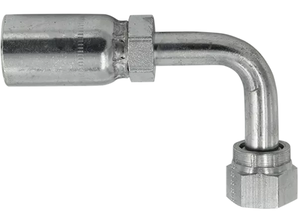 FFX90M-04-04 | 1/4" Hose x 1/4" ORFS Female Swivel 90° Medium