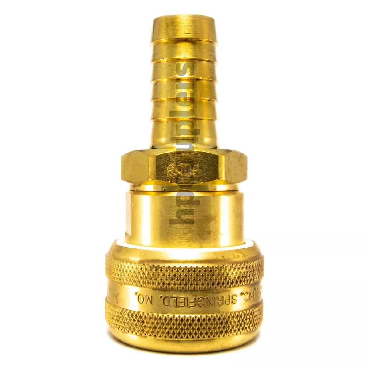 Foster 7006, 6 Series, Industrial Coupler, Automatic, 1" Hose Barb, Brass