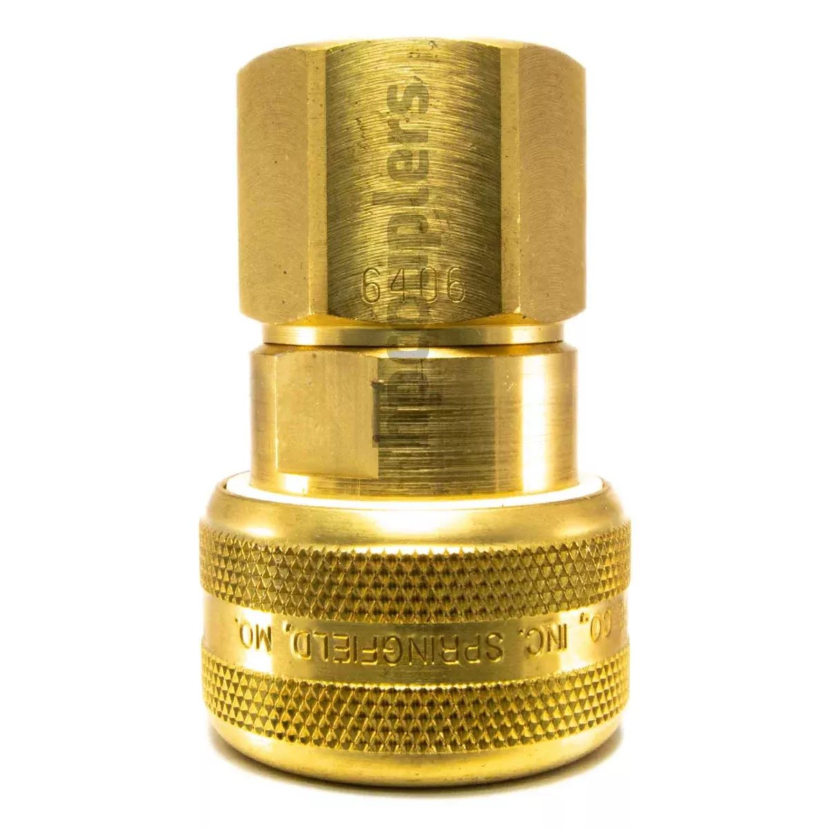 Foster FM6406, 6 Series, Industrial Coupler, Automatic, 3/4" Female NPT, Brass
