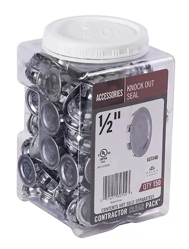 Halex 60704B Knockout Seal, 1/2 in, 150/PK