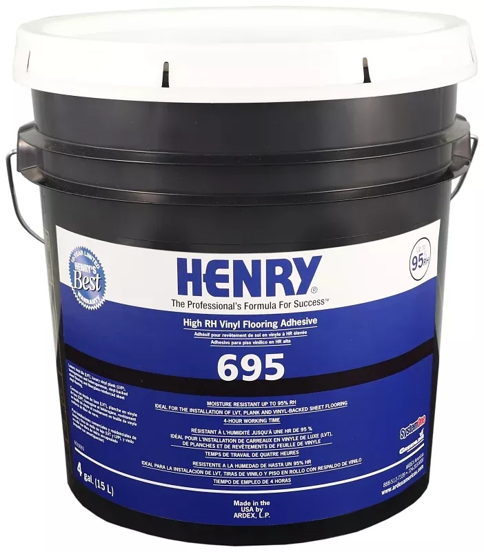 Henry 695 Series 30886 Flooring Adhesive, Paste, Beige, 4 gal