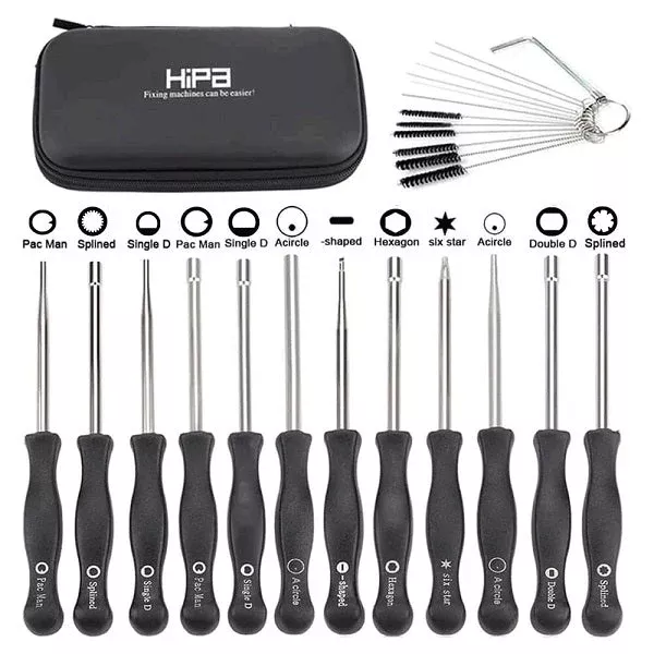Hipa 2-Cycle Engine Carburetor Adjustment Tool Kit for Chainsaw Blower Weed Trimmer Hedge Edger Polesaw Stihl Ryobi Echo Husqvarna Craftsman 12-Pack