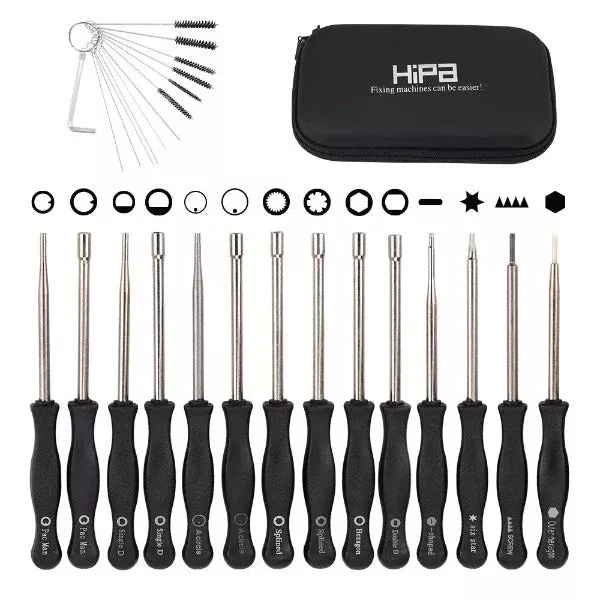 Hipa 2-Stroke Engine Carburetor Adjustment Tool Tuning Set for Stihl Poulan Echo Husqvarna Chainsaw Weed Eater Trimmer Blower Edger Hedge Pack-of-14