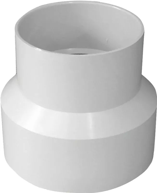 IPEX 414217BC Sewer Increaser Coupling with Stop, 4 x 3 in, Hub, PVC, White