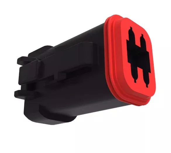 John DeereBlack Internal Electrical Connector Housing – 4 CavitiesPart No: 57M8635
