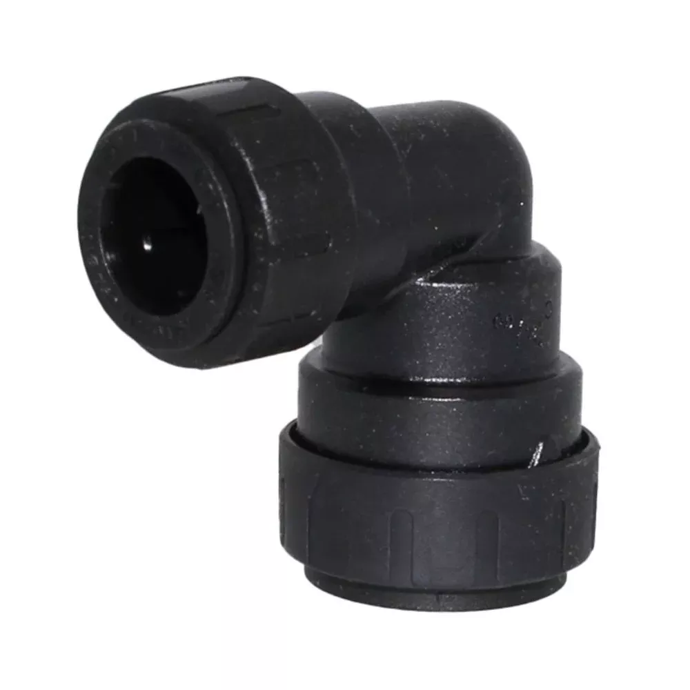 John Guest ProLock Black Union Elbow - 3/8 CTS