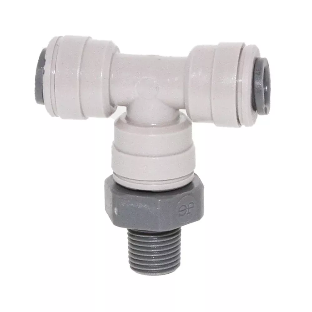 John Guest Swivel Branch Tee BSPT - 1/4 x 1/8BSPT