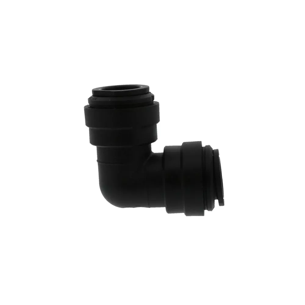 John Guest Union Elbow Black Polypropylene- 1/2
