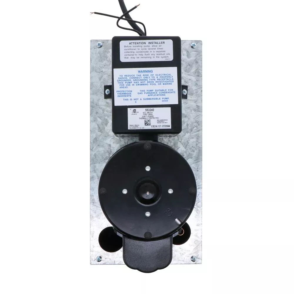 Little Giant VCL-45ULS Automatic Condensate Removal Pump 1/5 HP