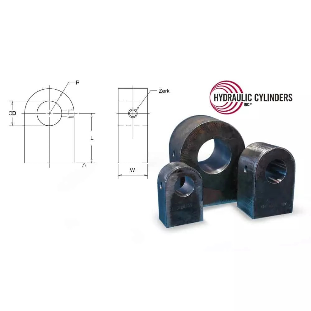 Lug Mount (Machined), 2.50″ L x 1.50″ W