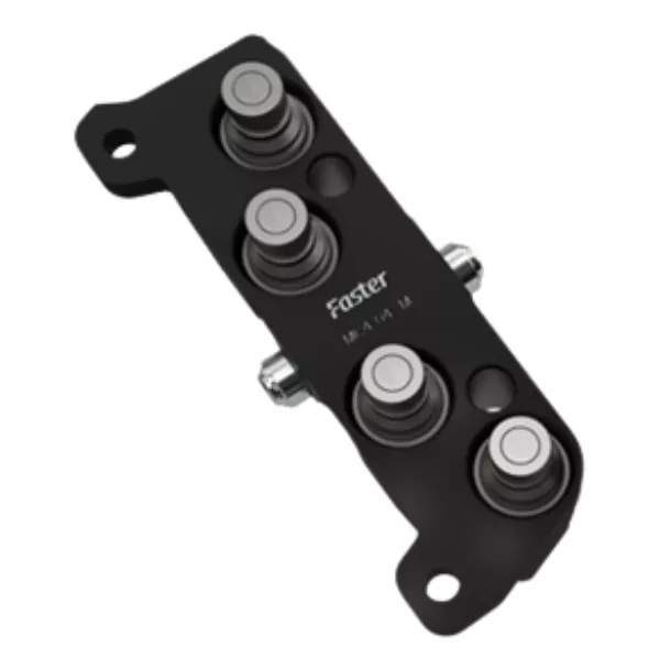 MC4-04-38S-MC | 4-Line Compact - 1/4" Body size, 3/8" Female ORB - Fixed [Male Half]