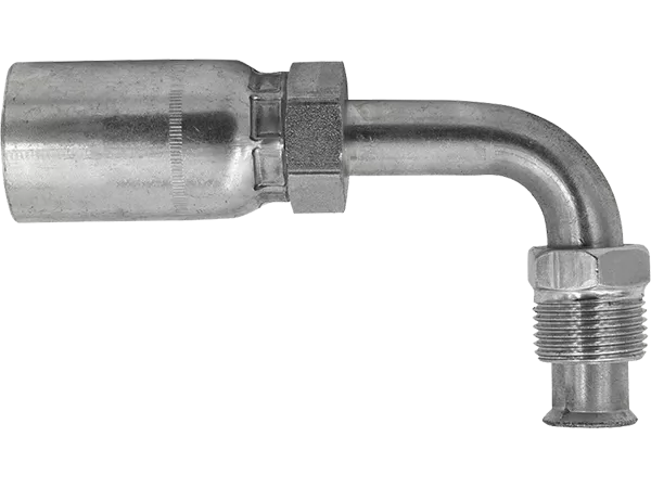 MIX90-03-04-R5 | 3/16" Truck Hose (R5-04) x 1/4" Inverted Flare 90°