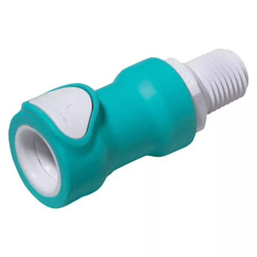 NS4D10004BSPT06 ABS Valved Male Thread Coupling Body 1/4 BSPT