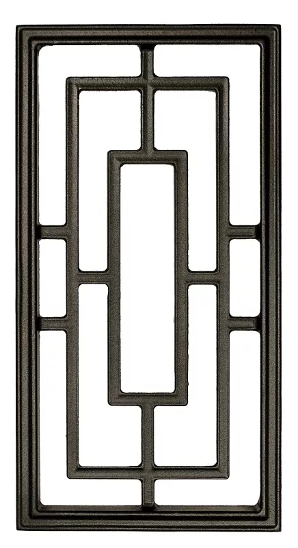Nuvo Iron ACW57 Fence and Gate Insert, Rectangular, Aluminum, Black, Powder-Coated