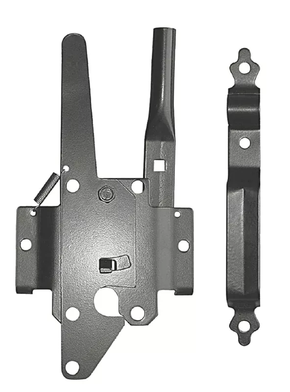 Nuvo Iron DTPLUH Post Latch with Ultimate Handle, Galvanized Steel