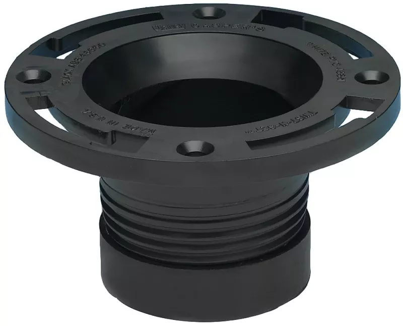 Oatey 43650 Closet Flange, 4 in Connection, ABS, Pack of 2