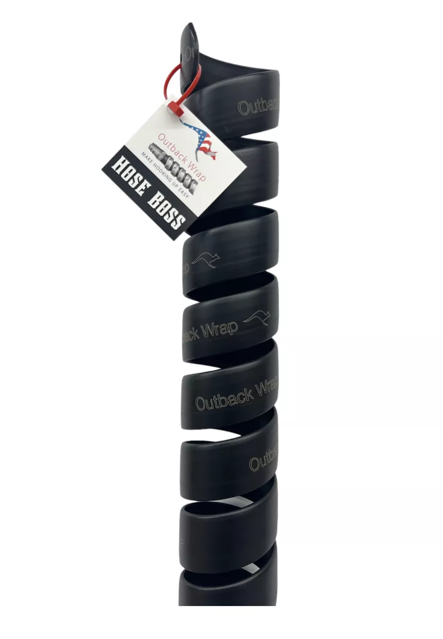 Outback Wrap | 4ft Black Hose Boss Hydraulic Hose Protector 3 inch (75mm)
