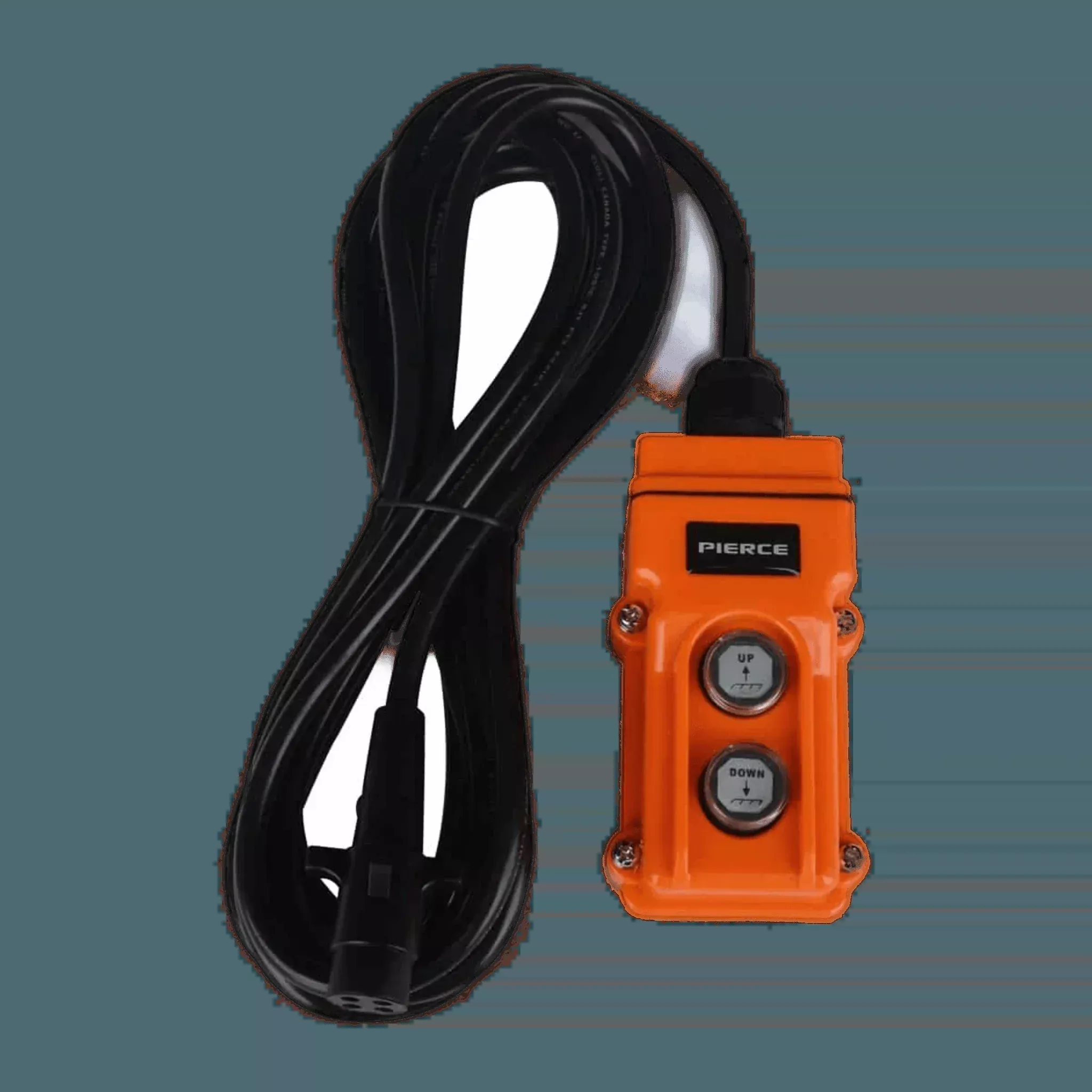 PIERCE 2 Function Momentary Hard-Wired Control Pendant - 15 ft. Cord with 4 Pin Vulcanized Plug