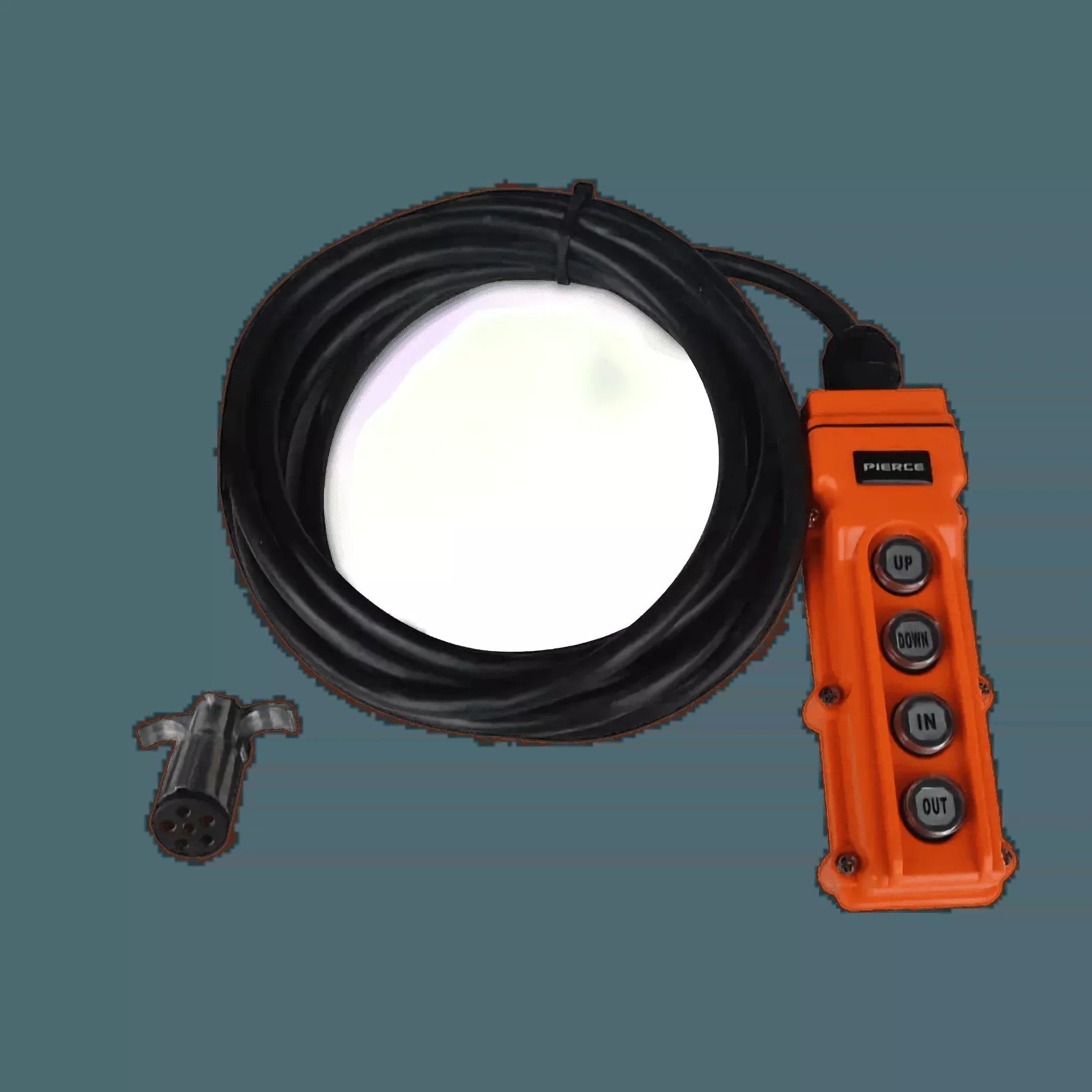 PIERCE 4 Function Momentary Hard-Wired Control Pendant - 20 ft. Cord with 6 Pin Trailer Plug