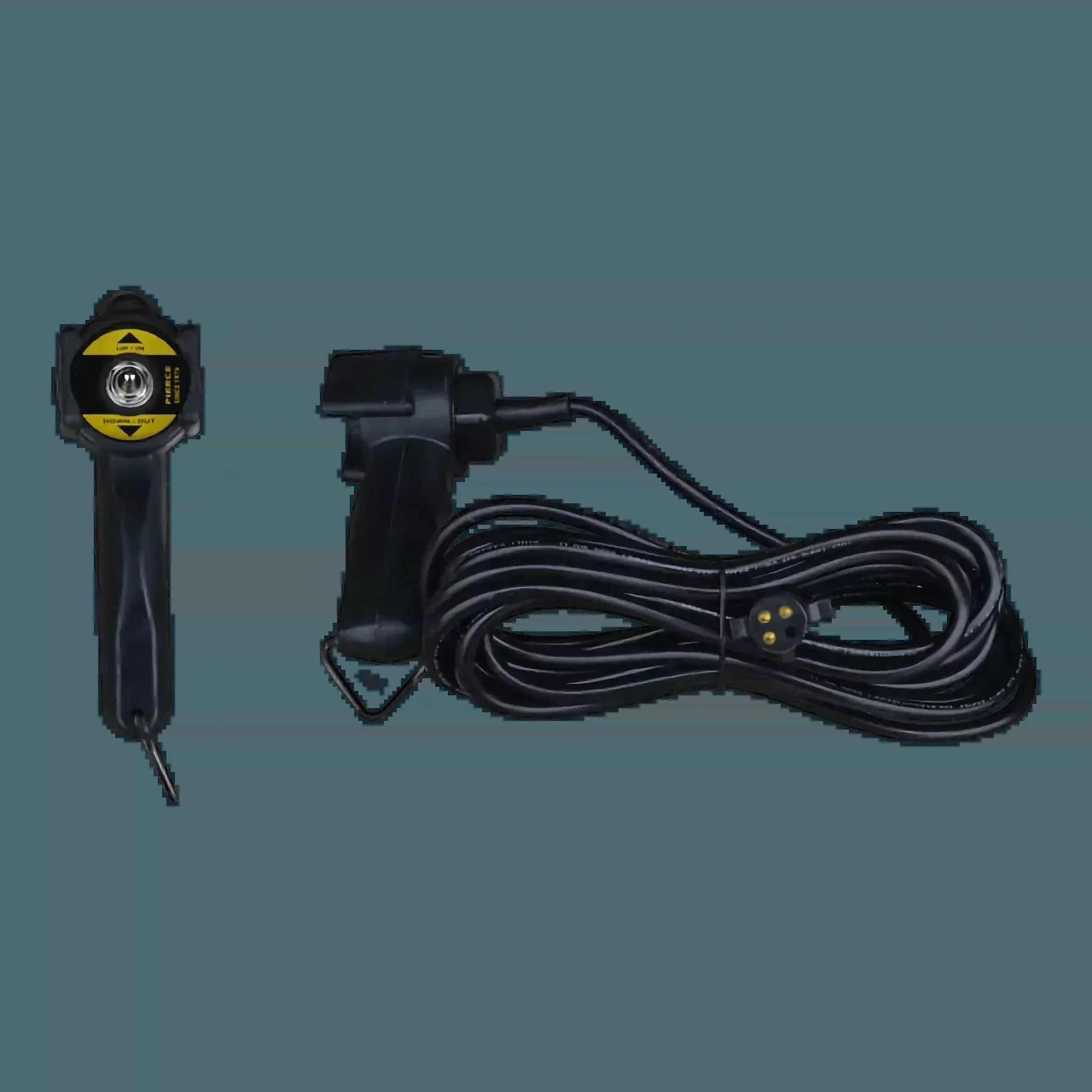 PIERCE Toggle Switch Remote - 20ft Cord - 4 Prong Vulcanized Plug