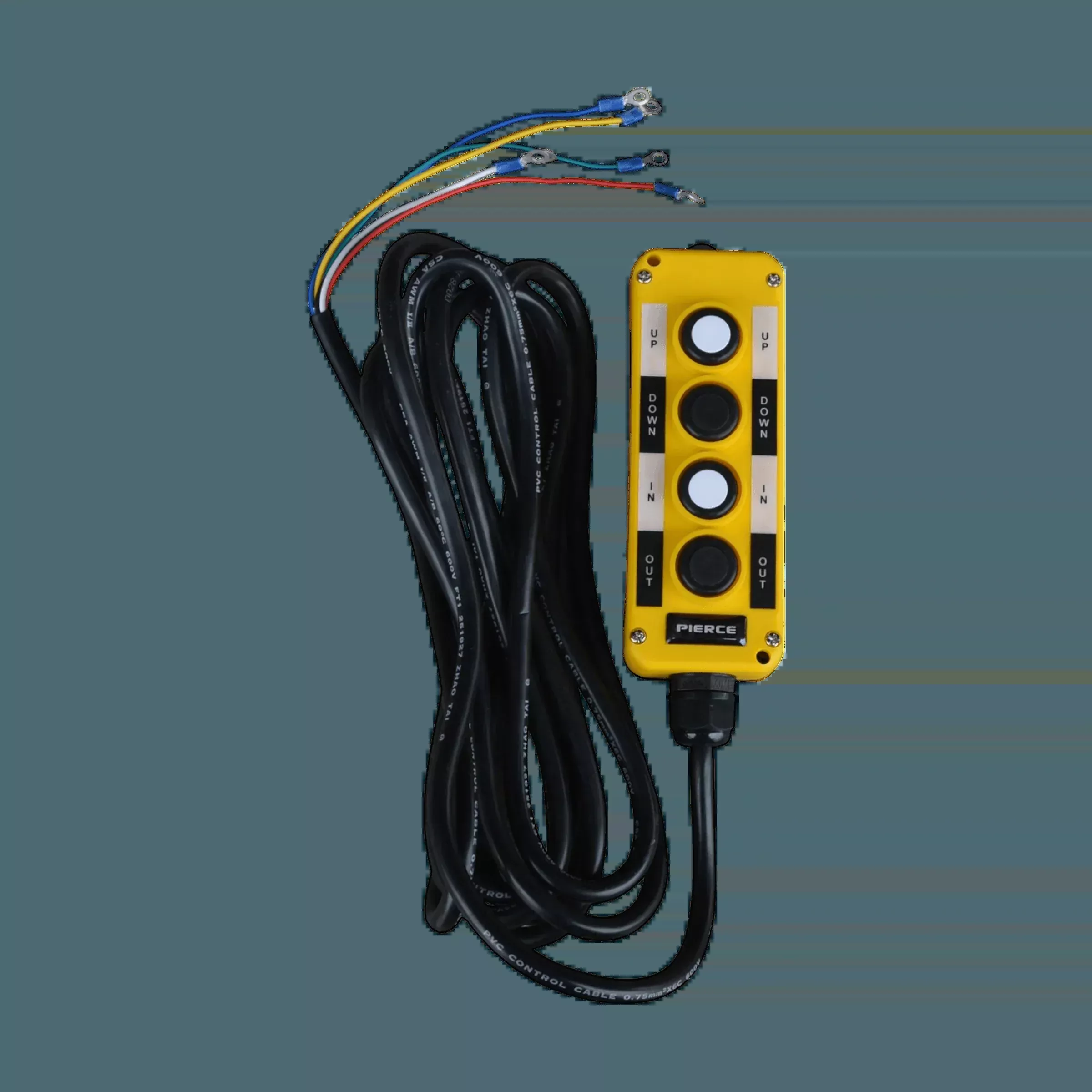 PIERCE Universal Momentary Pendant Control - 4 Button - 20ft Cord - With Magnets