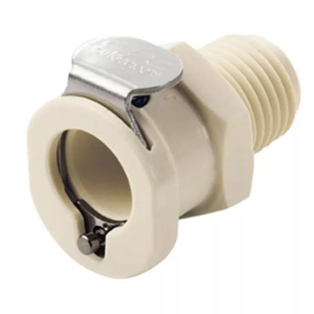 PLCD1000412 Valved Male Thread Coupling Body 1/4 NPT