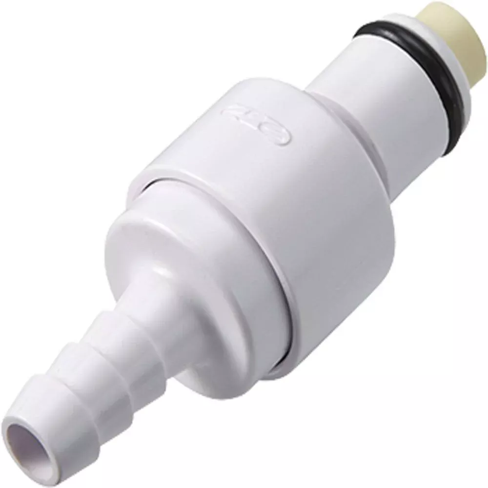 PLCD2200606 Valved In-Line Hose Barb Coupling Insert 3/8 ID Barb