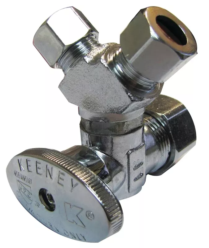 Plumb Pak PP2903VLF Stop Valve, 5/8 x 3/8 in Connection, Compression