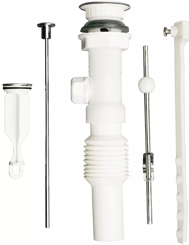 Plumb Pak PP812-70 Pop-Up Assembly, 1-1/4 in Connection, Slip-Joint, Plastic